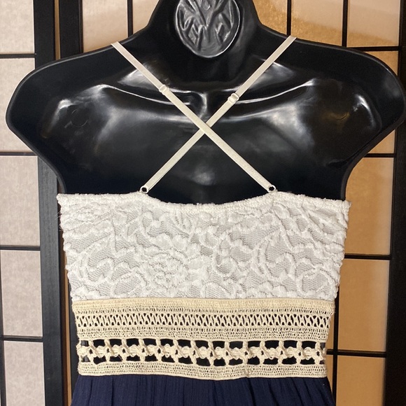 Navy and White Jumpsuit - Picture 4 of 7